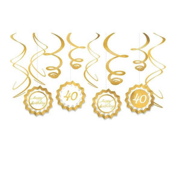 It's My 40th Birthday Womens Fabric Sash and Decorations Kit | Party | Milestone - Picture 3 of 3